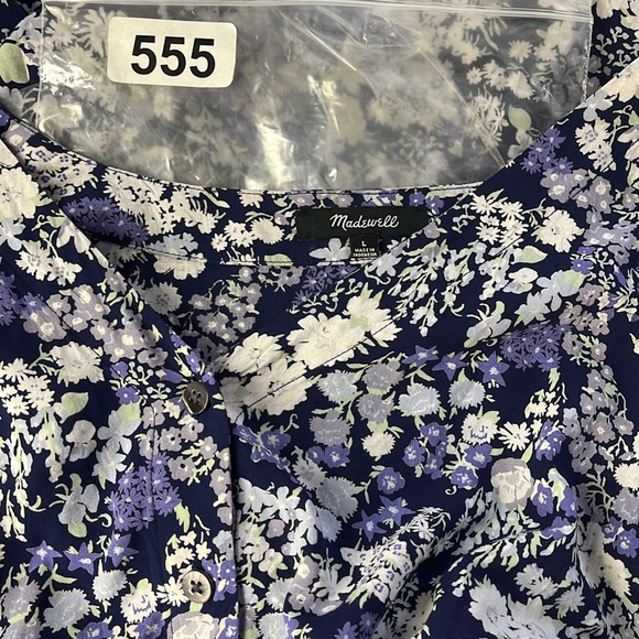 Madewell Country Cottage Prairie Dress Large Floral Fairy - Picture 14 of 14